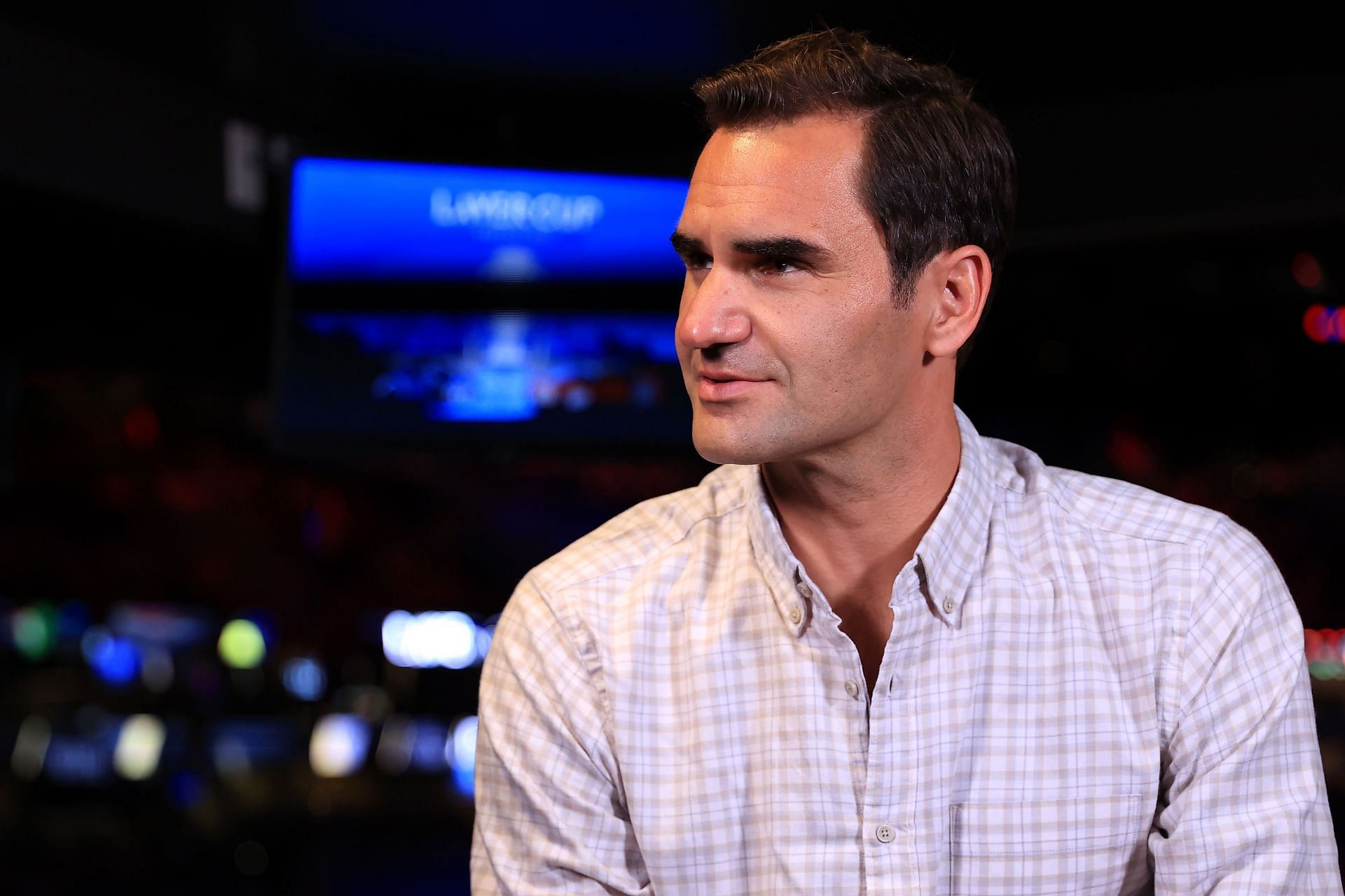 Roger Federer during the Laver Cup 2021